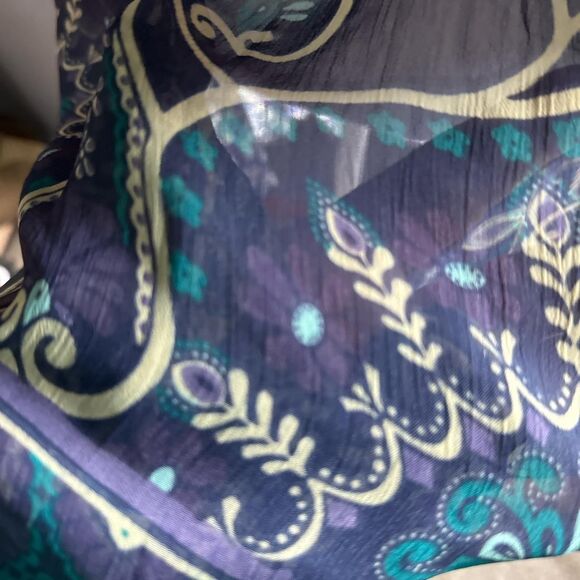 Akualani lightweight Pullover Junior S Purple Teal Dress Y2K Fairy Hippie Boho - Picture 2 of 8